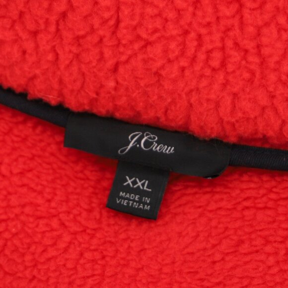 J.CREW Red Polartec Fleece Half-Zip Pullover Jacket Size XXL - Picture 5 of 7